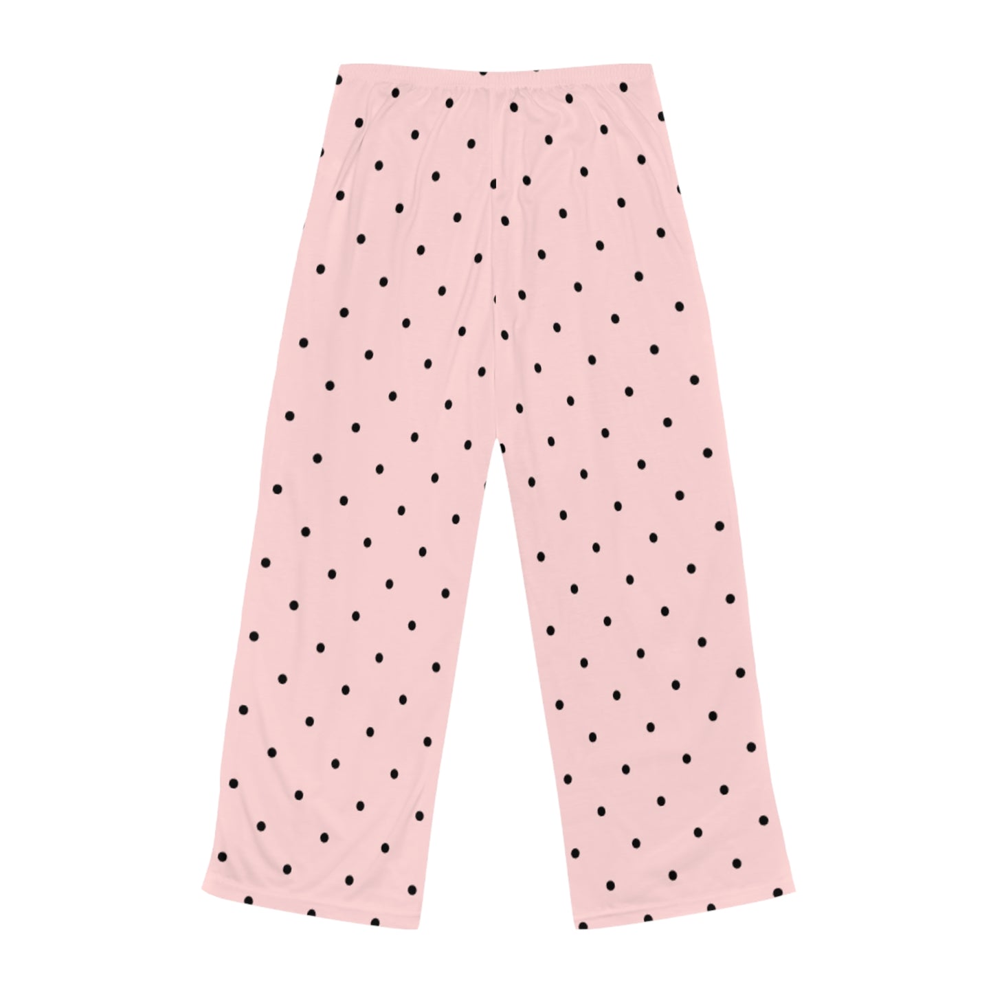 Lady pink polka dot pajama pants